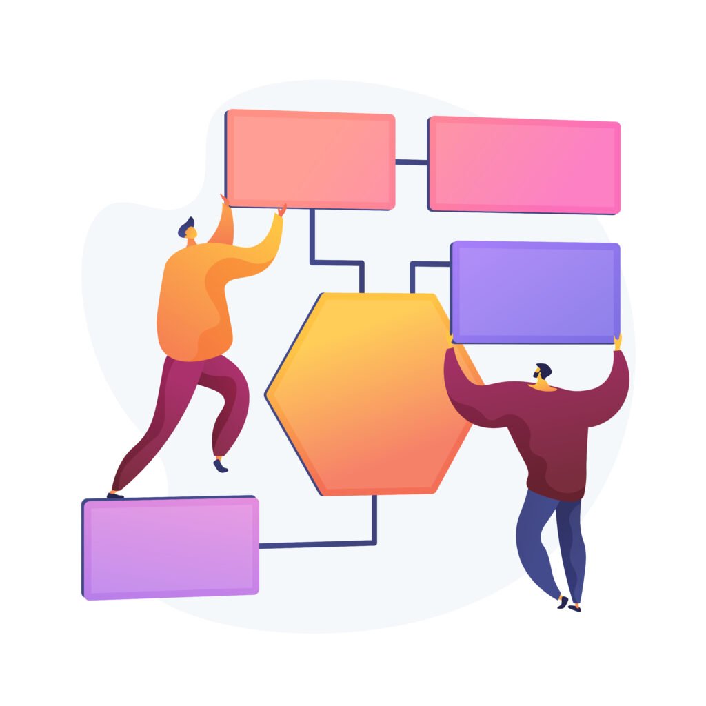 business process management vector concept metaphor